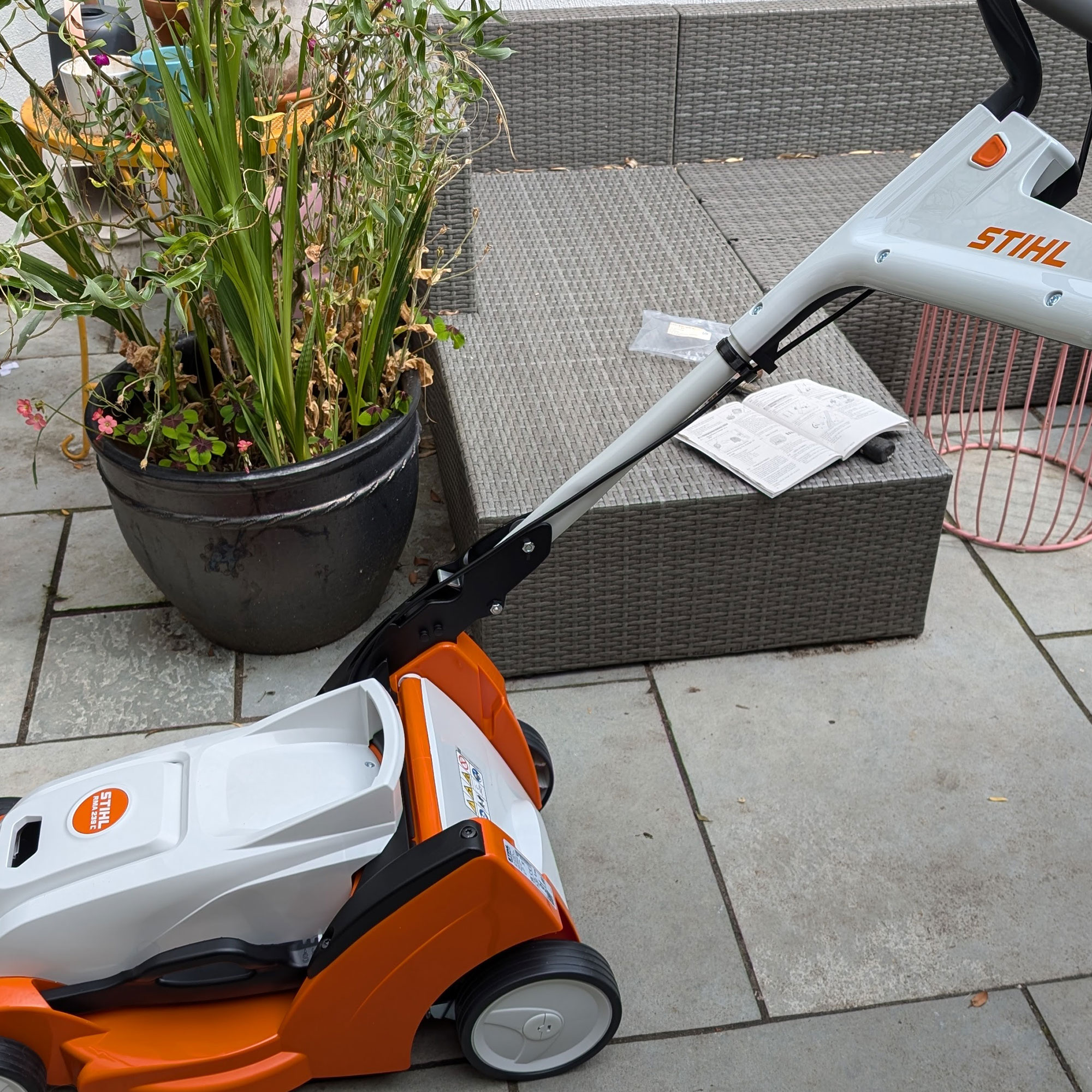 Stihl lawn mower testing