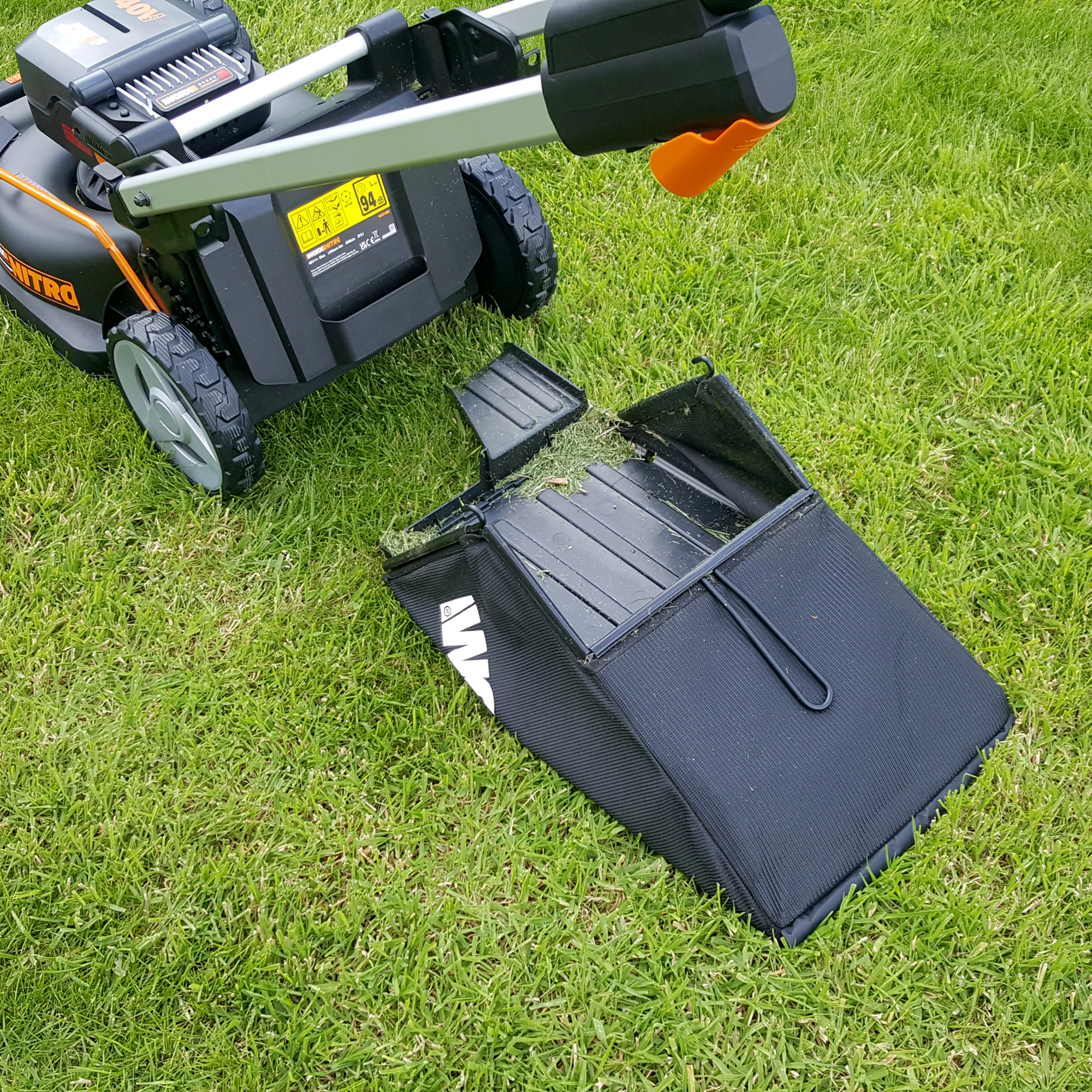 The Worx WG749E 46cm Cordless Self-Propelled Lawn Mower
