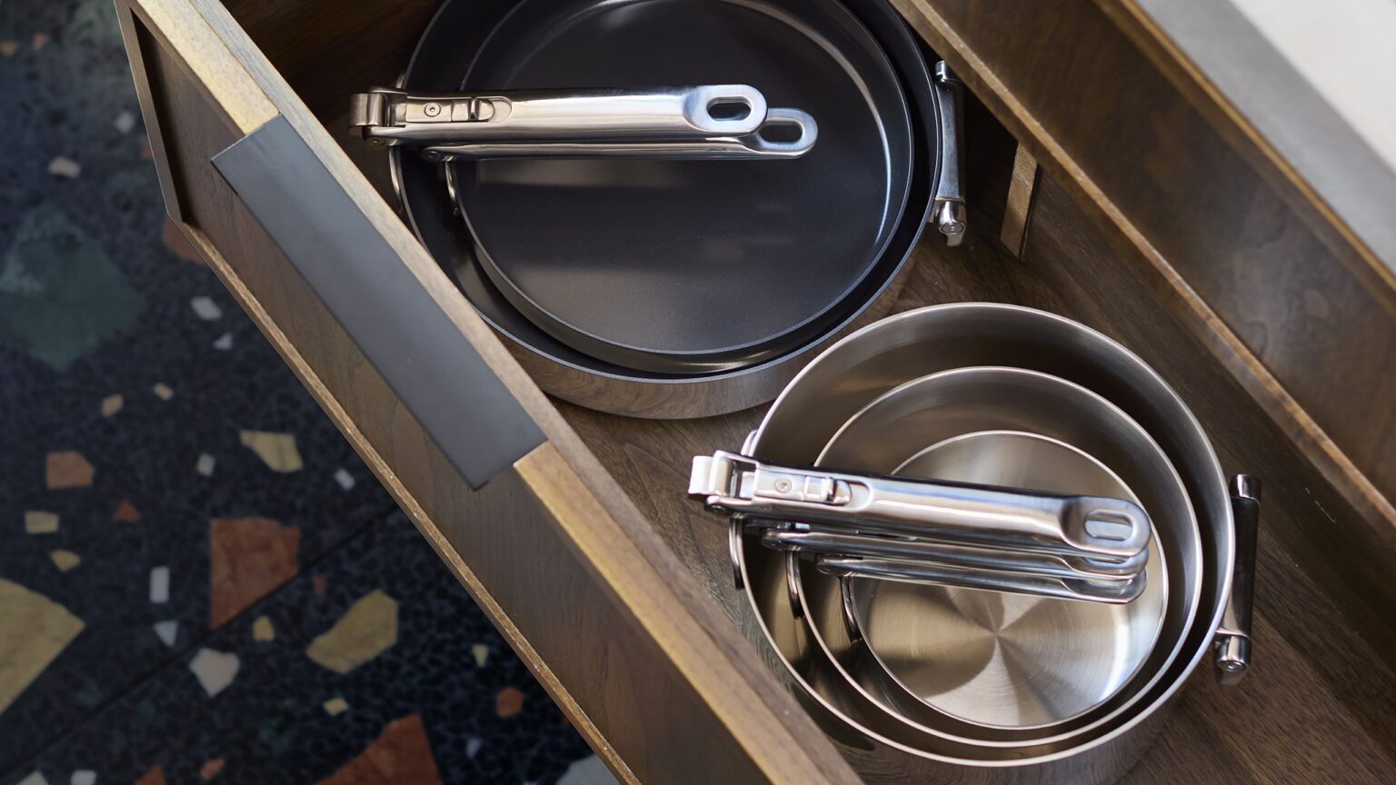Nesting kitchenware to shop now to transform your kitchen storage