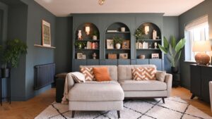 This living room was transformed with Facebook Marketplace finds