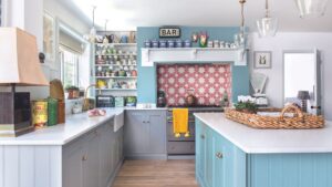 This £35 Dunelm lamp is perfect for colourful country kitchens